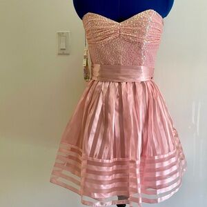 Betsey Johnson Sparkling Pink Formal Dress
